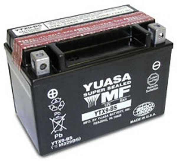 Batterie moto Yuasa YTX9-BS Etanche 12V / 8Ah