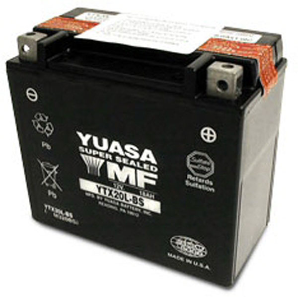 Batterie jet-ski Yuasa YTX20L-BS Etanche 12V / 18Ah