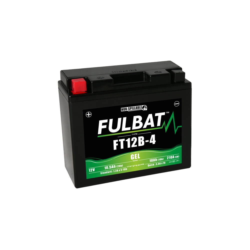 Batterie moto YT12B-4 Etanche AGM 12V / 10Ah