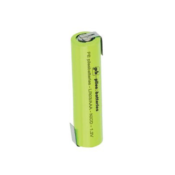 Accu Industriel AAA / LR03 1.2V Ni-Mh 700mAh avec pattes  souder