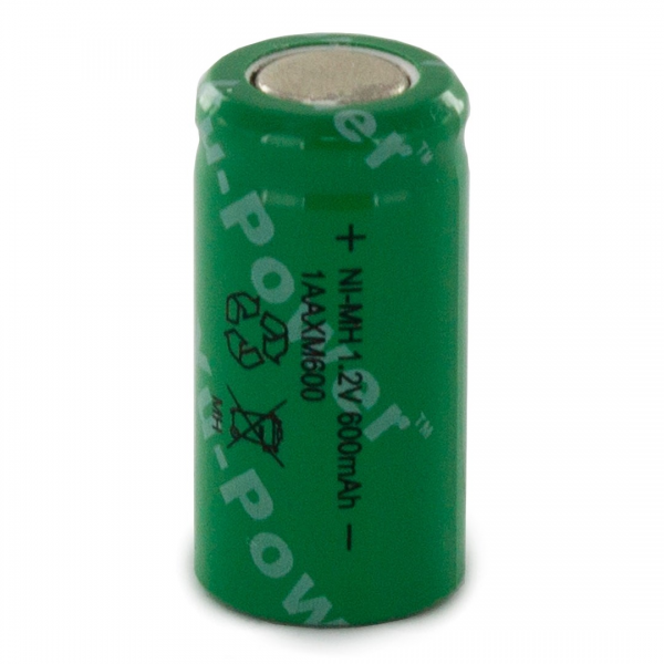 Accu Industriel 2/3 N 1.2V Ni-Mh 600mAh Flat top