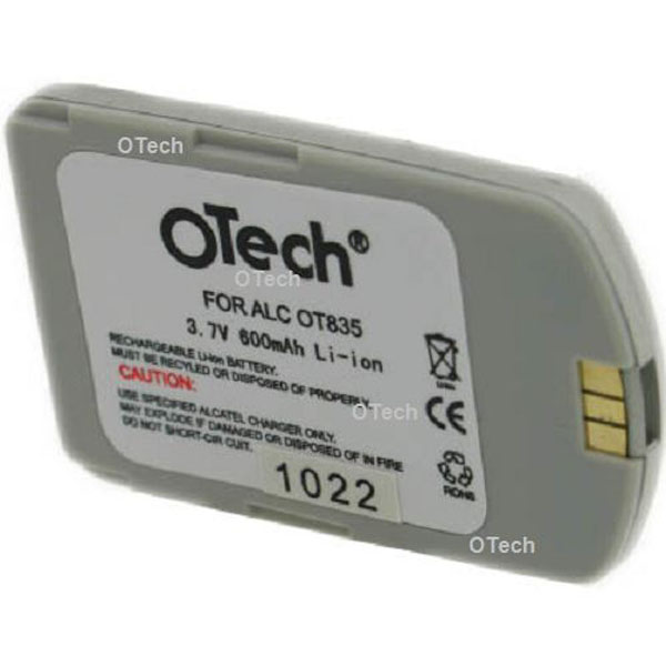 Batterie de tlphone portable pour ALCATEL OT835 silver 3.6V Li-Ion 600mAh