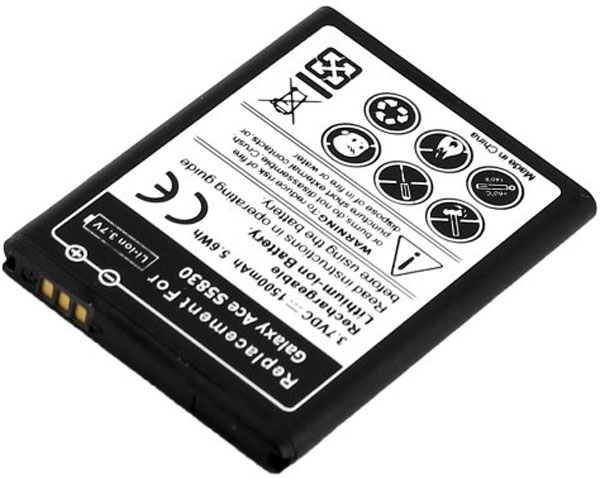 Batterie de tlphone portable pour SAMSUNG S5830 GALAXY ACE 3.7V Li-Ion 1350mAh