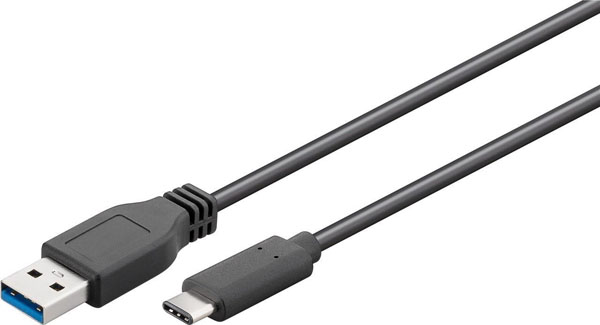 Cble USB 3.0 / USB C noir 1m