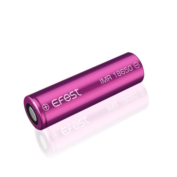 Accu li-ion Efest Purple LIMN  pour e-cigarette compatible 18650 / IMR18650 / EGO Infinite mini / Magneto V2 / Smoktech 3.7V 3000mAh Flat