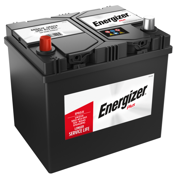 Batterie  ENERGIZER  PLUS EP60JX 12 V 60 AH 510 AMPS EN