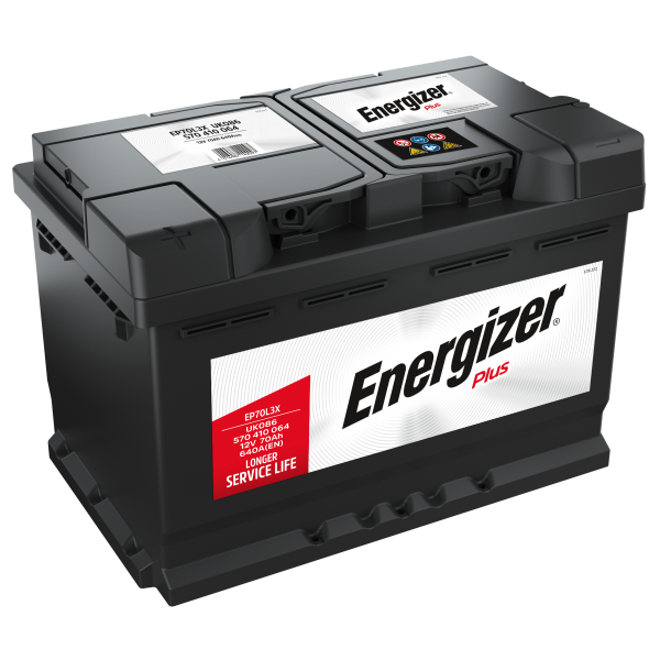 Batterie  ENERGIZER  PLUS EP70L3X 12 V 70 AH 640 AMPS EN