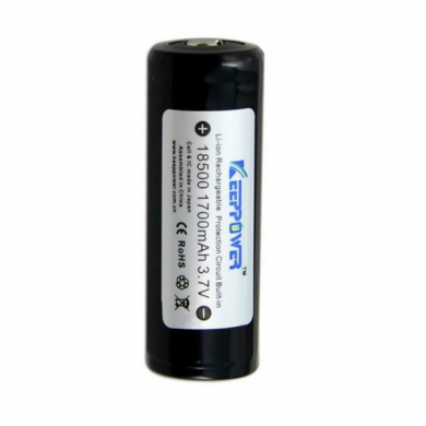 Accu li-ion  LICO / ICR 18500 3.7V 1500mAh Keepower protg