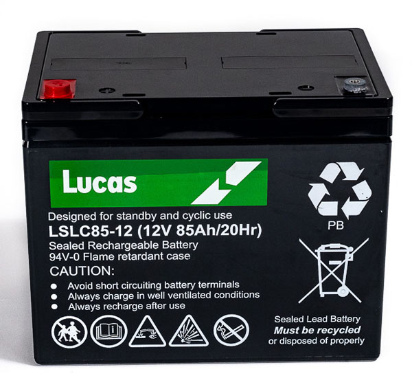 Batterie Plomb Etanche Stationnaire et Cyclage Lucas VRLA AGM  LSLC85-12 12V 85Ah.