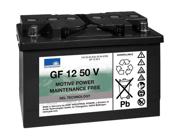 Batterie Gel SONNENSCHEIN GF V  12 VOLTS GF12050V L3 12V 55AH  AMPS (EN)