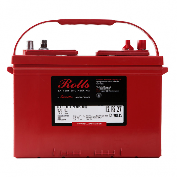 Batterie monoblocs Rolls  12FS105/12FS27 105AG 12Volts