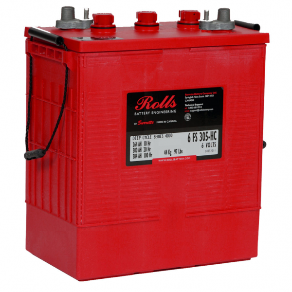 Batterie monoblocs Rolls 6FS300/6FS305-HC 300ah 6 volts
