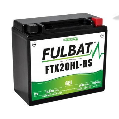 12V 20Ah 650CCA Lithium Iron Battery for YTX20L-BS, YTX20HL-BS
