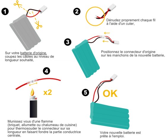 Batterie pour quadricoptere et mini drone Li-po 3.7V 350mAh 25C 1S avec  connecteurs universels